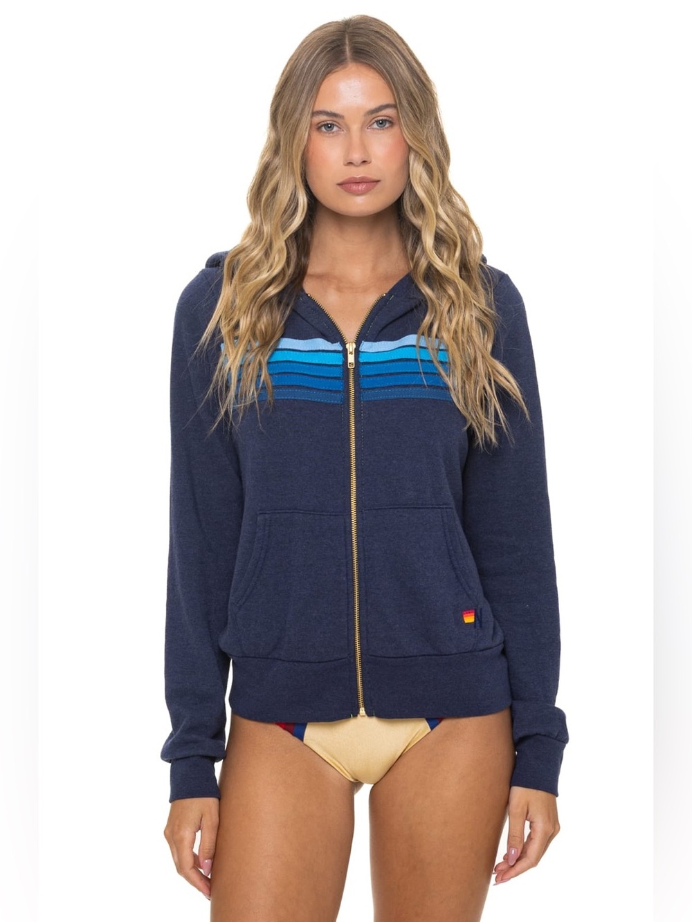 Aviator Nation NWT 5 STRIPE HOODIE